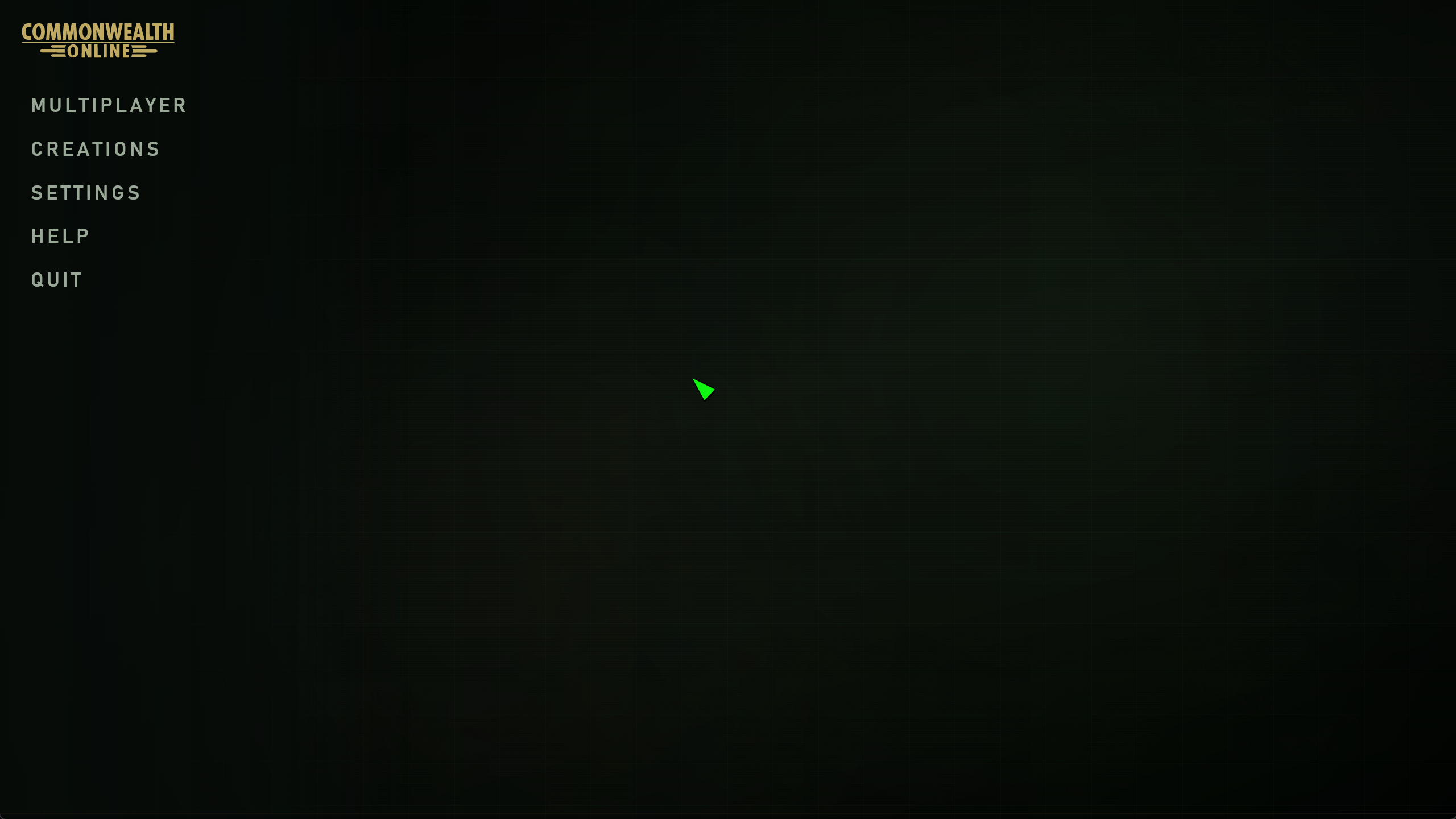 Commonwealth Online custom main menu